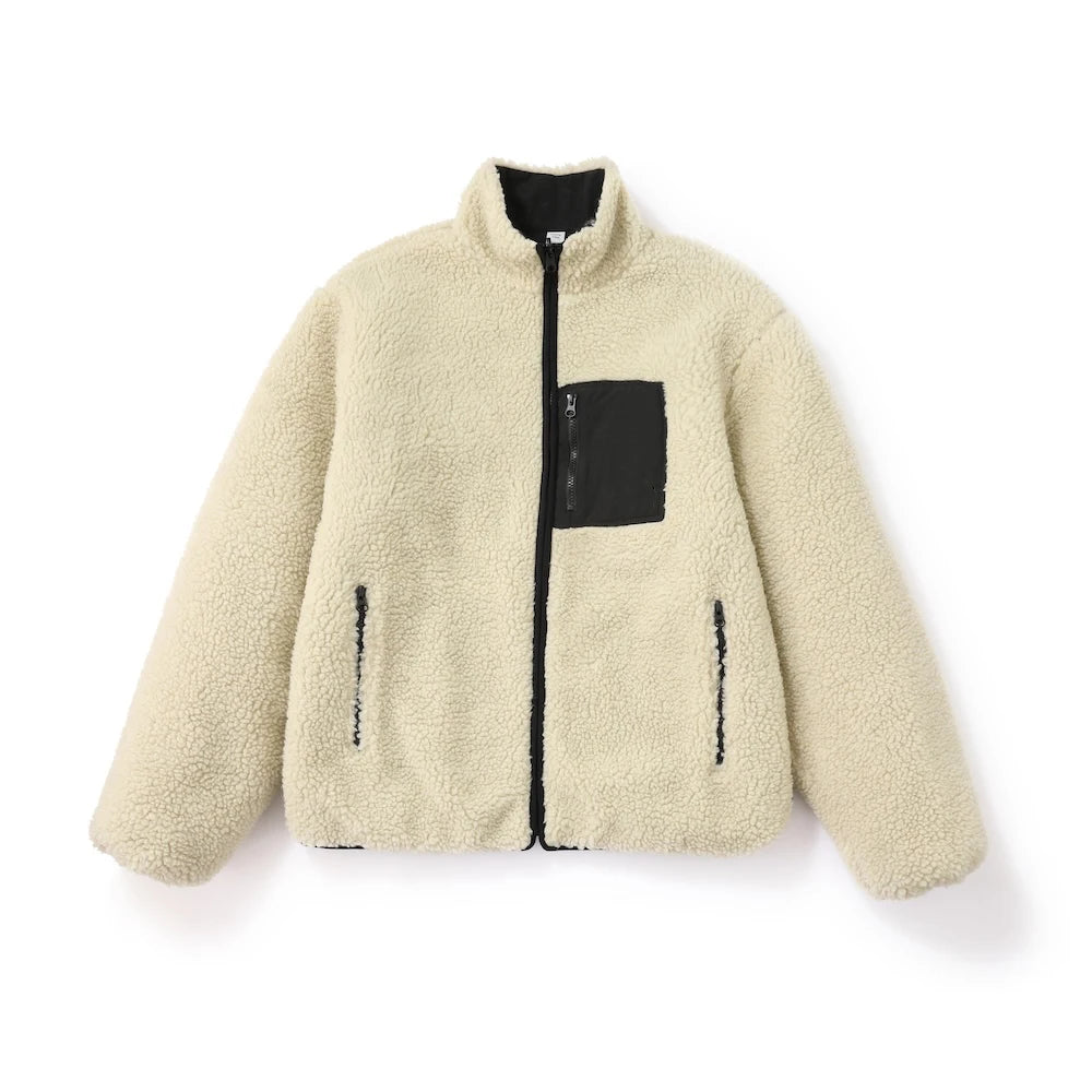 Reversible Polaire sherpa coton